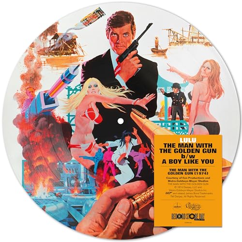 Vinyl record featuring artwork from the film "The Man with the Golden Gun.