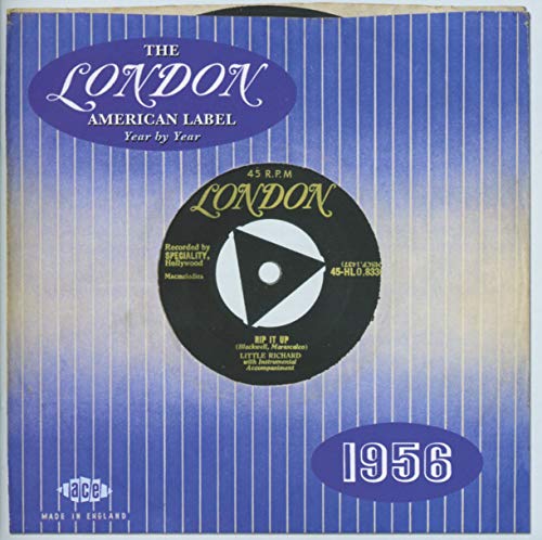 1956 London American Label 45 RPM record with blue and white design.