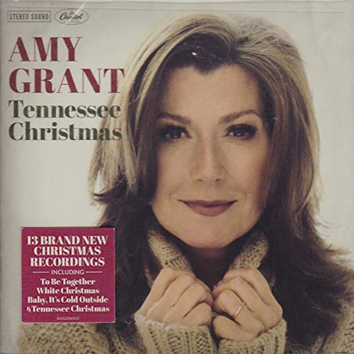 Amy Grant album cover, “Tennessee Christmas,” featuring a portrait of the singer.