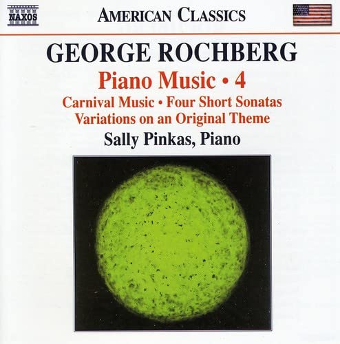 CD cover for George Rochberg’s Piano Music Vol. 4, with green sphere.