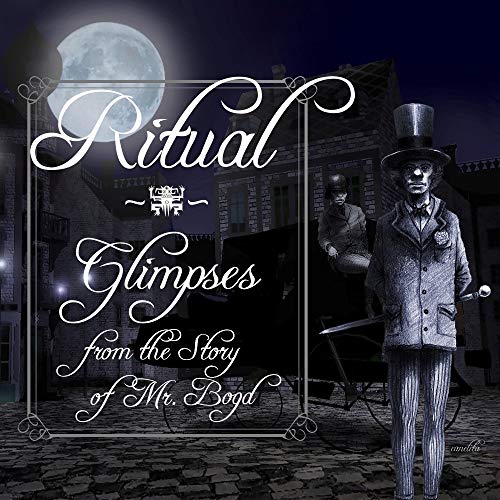 CD cover: ghostly figures, moonlit street, ornate title "Ritual - Glimpses...