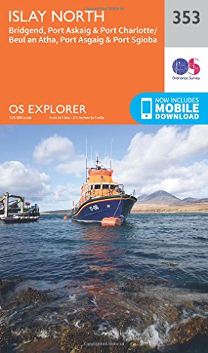 OS Explorer Map 353 Islay North OS Explorer Paper Map (OS Explorer Active Map)