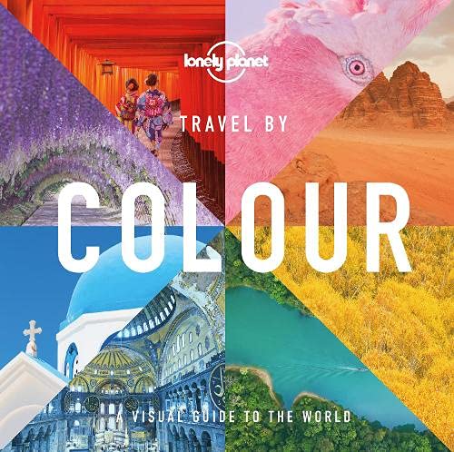 Lonely Planet travel book cover with colorful, divided landscape imagery.