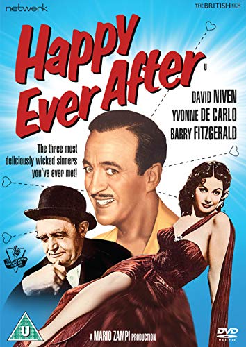 “Happy Ever After” DVD cover featuring David Niven, Yvonne De Carlo, and Barry Fitzgerald.