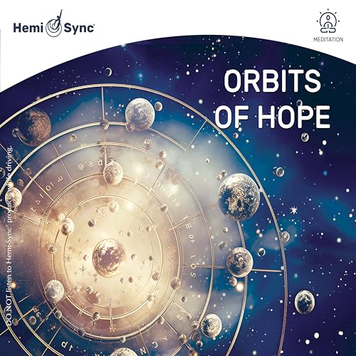 CD cover with a cosmic, planetary design and text āOrbits of Hopeā.