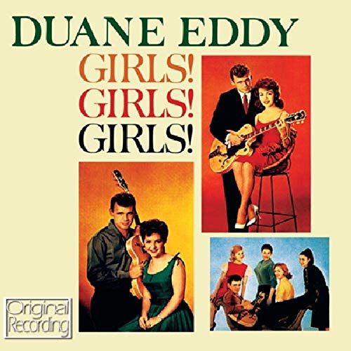 CD cover for "Girls! Girls! Girls!" featuring Duane Eddy and musicians.