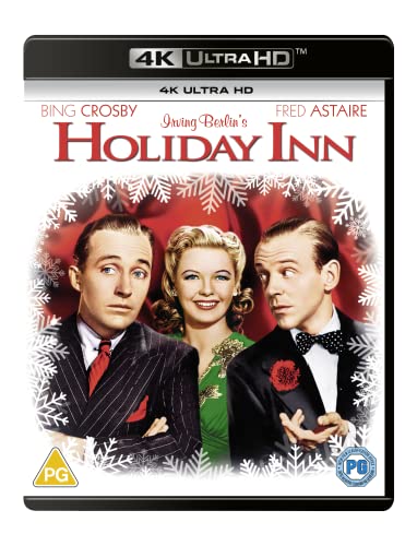 Holiday Inn" Blu-ray case featuring Bing Crosby, Fred Astaire, and Marjorie Reynolds.
