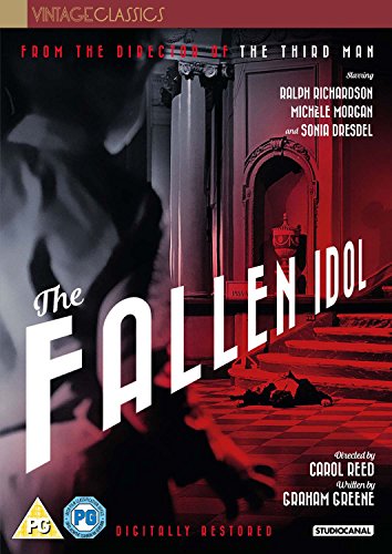 DVD cover for "The Fallen Idol," a vintage film noir drama.