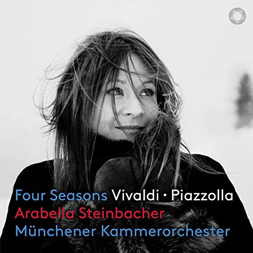 CD cover featuring violinist Arabella Steinbacher in black and white.