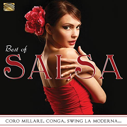 CD cover: woman in red dress with a red flower in her hair.
