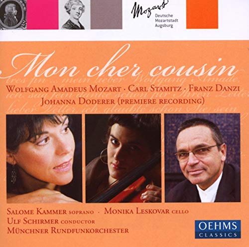 CD cover: portraits of musicians, orange background, "Mon cher cousin" title.
