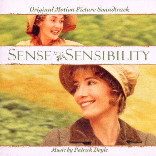 CD cover for "Sense & Sensibility" soundtrack featuring actresses in bonnets.
