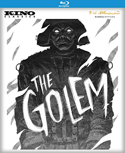 Blu-ray cover for “The Golem” featuring a shadowy, illustrated figure.