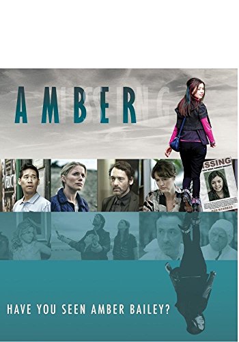 DVD cover for “Amber” featuring cast portraits and a missing person poster.