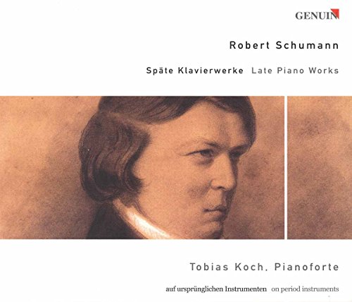 CD cover featuring a portrait of composer Robert Schumann.