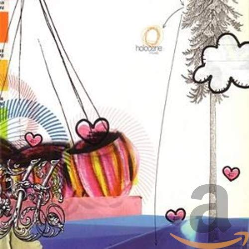 CD cover with abstract colorful illustration of hearts, trees, and shapes.