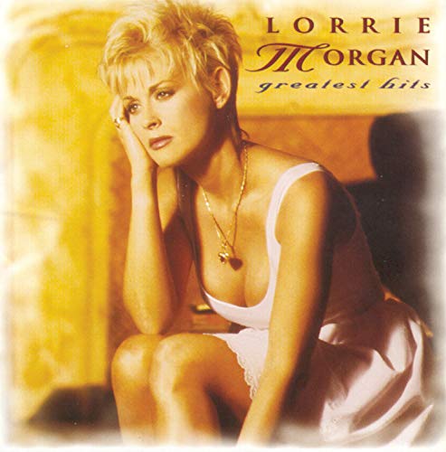 Lorrie Morgan album cover, portrait of a blonde woman in pink.