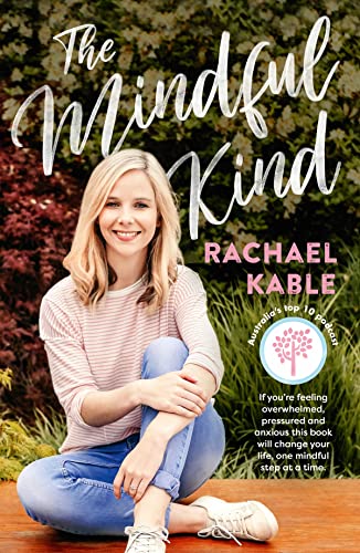 Book cover featuring a smiling woman seated outdoors, titled "The Mindful Kind".