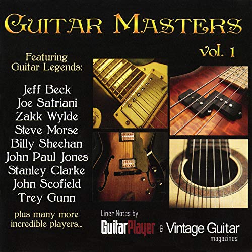 CD cover for "Guitar Masters Vol. 1" featuring photos of guitars.