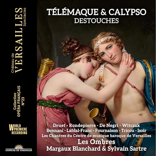 CD cover: classical painting of two embracing figures, "Télémaque & Calypso".