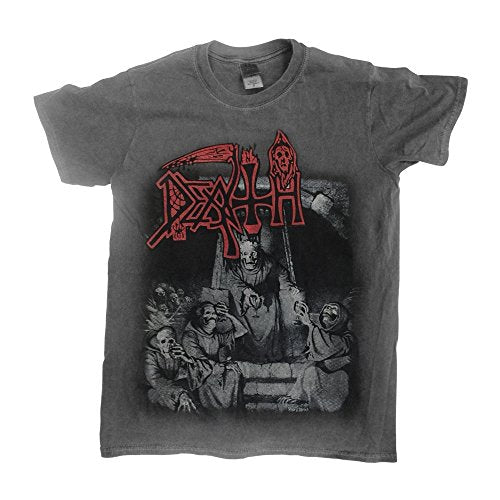 Death Scream Blood y Gore Vintage Wash T-Shirt - Black - Small