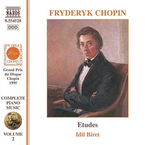 CD cover featuring a portrait of composer Frédéric Chopin and pianist Idil Biret.