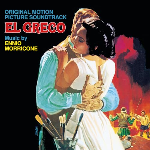 CD cover for "El Greco" soundtrack by Ennio Morricone, featuring a couple.