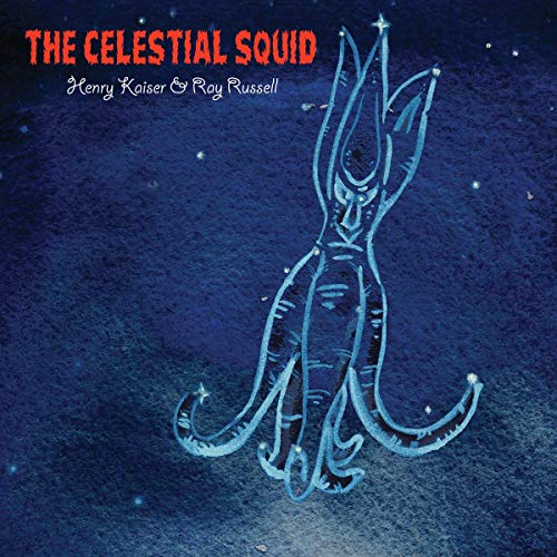 CD cover: blue textured background with a white, sketched squid illustration.