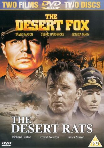 DVD cover for “The Desert Fox” and “The Desert Rats” films.