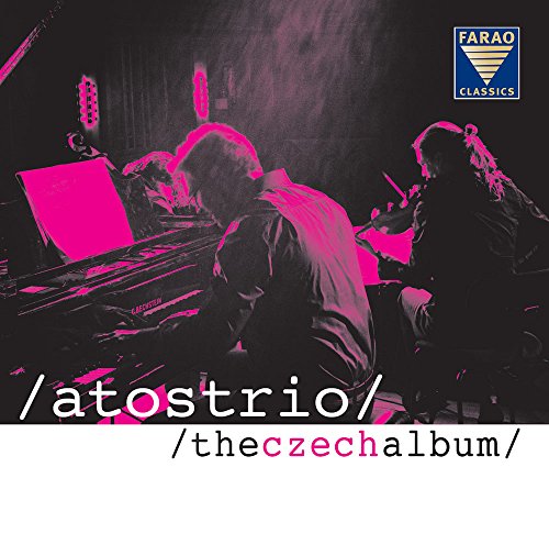 CD cover: musicians playing piano and saxophone in pink and black.