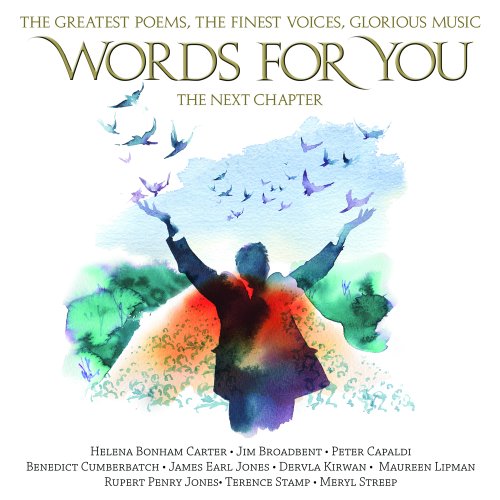 CD cover with watercolor birds, a silhouetted figure, and text: "Words For You.