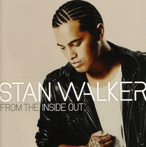 Stan Walker album cover, portrait of a young man in a leather jacket.