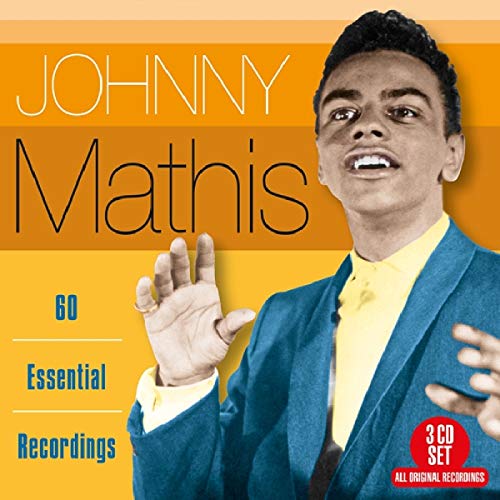 Johnny Mathis portrait on a 3CD set cover, orange and blue tones.