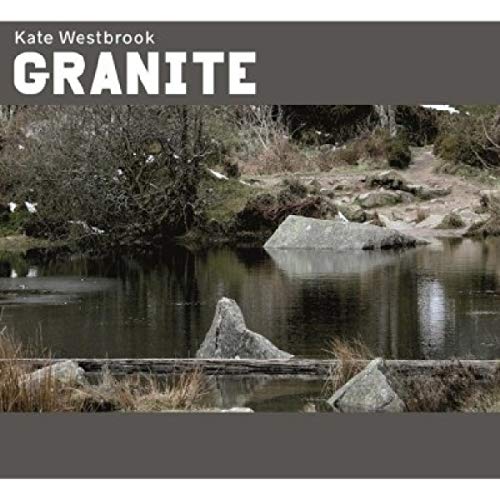 CD cover for Kate Westbrook’s “Granite” featuring a dark landscape with rocks.