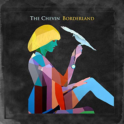 CD cover: stylized woman with a white bird, geometric shapes, dark background.