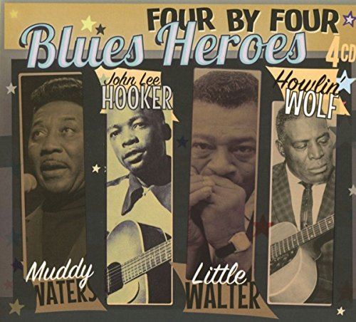 CD cover featuring portraits of four blues musicians: Hooker, Wolf, Waters, Walter.