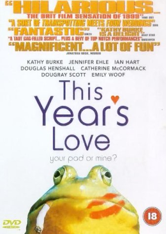 DVD cover for "This Year's Love" featuring a frog with red lips.