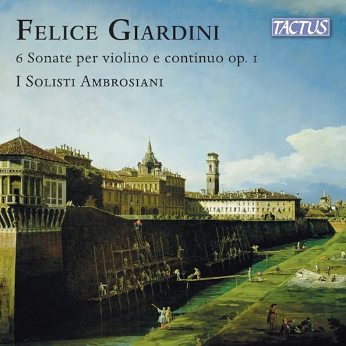 CD cover featuring a classical landscape painting and text: "Felice Giardini.