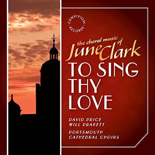 CD cover: Portsmouth Cathedral silhouetted against a sunset sky.