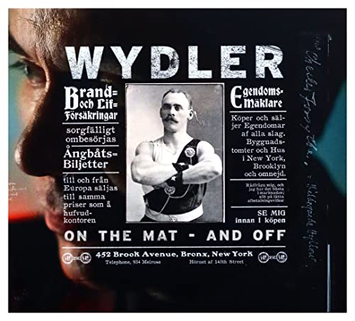 CD cover featuring a portrait of Thomas Wydler and a vintage wrestler.