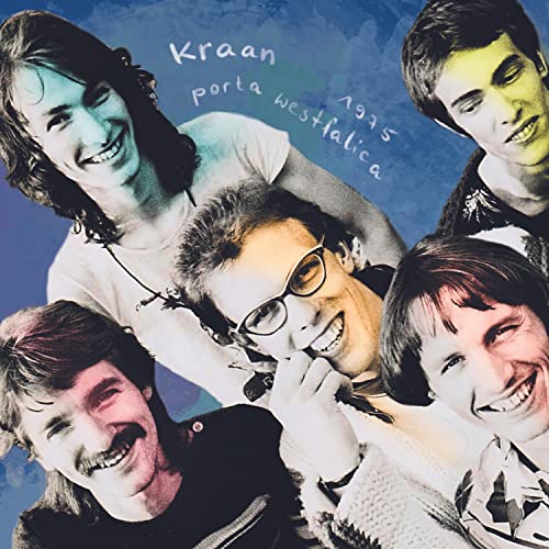CD cover for Kraan’s “Porta Westfalica 1975” featuring four smiling musicians.