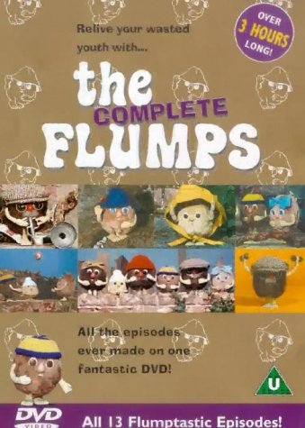 DVD cover for "The Complete Flumps" featuring puppet characters.