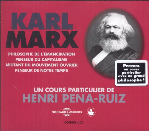 Red CD cover featuring a portrait of Karl Marx and French text.