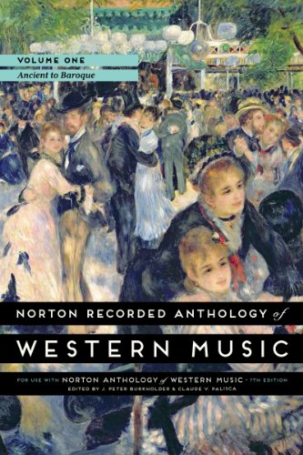 DVD cover for Norton Recorded Anthology of Western Music, featuring a painting.
