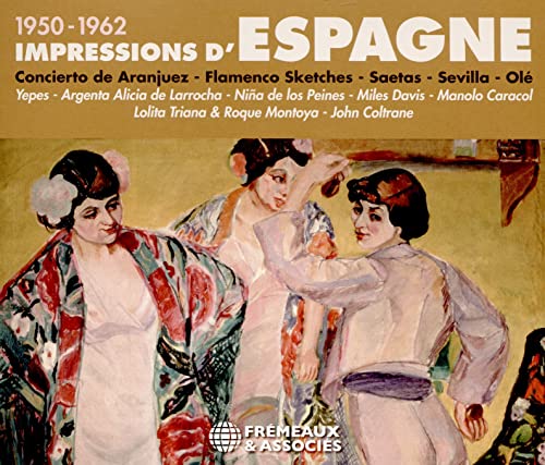 CD cover for "Impressions D'espagne" featuring flamenco dancers in a painting.