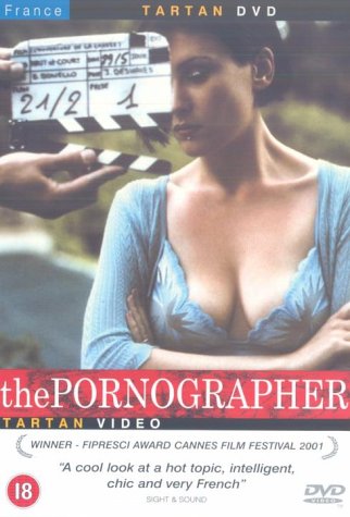 DVD cover featuring a woman and film reel clapperboard, title: "The Pornographer.