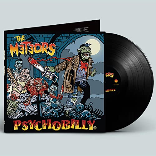 Psychobilly vinyl record, likely with colorful, retro-style cover art.