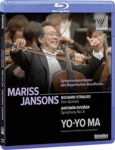 Blu-ray cover featuring conductor Mariss Jansons with orchestra, Yo-Yo Ma.