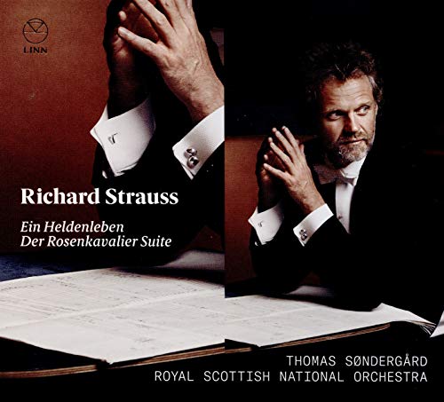 CD cover featuring conductor Thomas Søndergård and text: “Richard Strauss.”