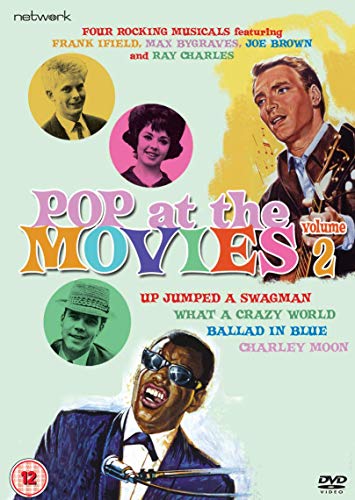 Pop at the Movies 2" DVD cover featuring portraits of four musicians.